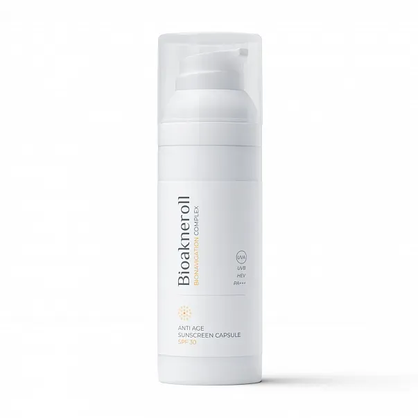 Cолнцезащитный крем для лица с инкапсулированными фильтрами SPF 30 BIOAKNEROLL ANTI AGE